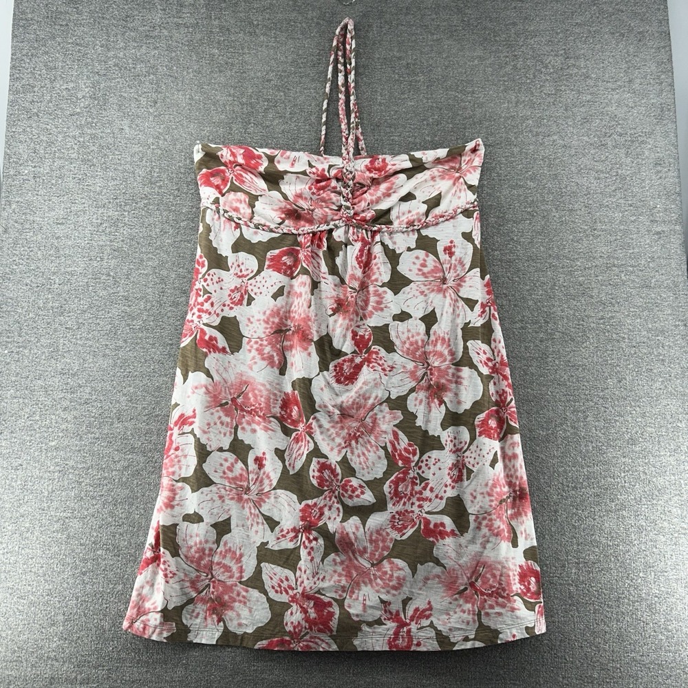 Tommy Bahama Strapless Short Dress Women Size Large Floral Hawaiian Casual